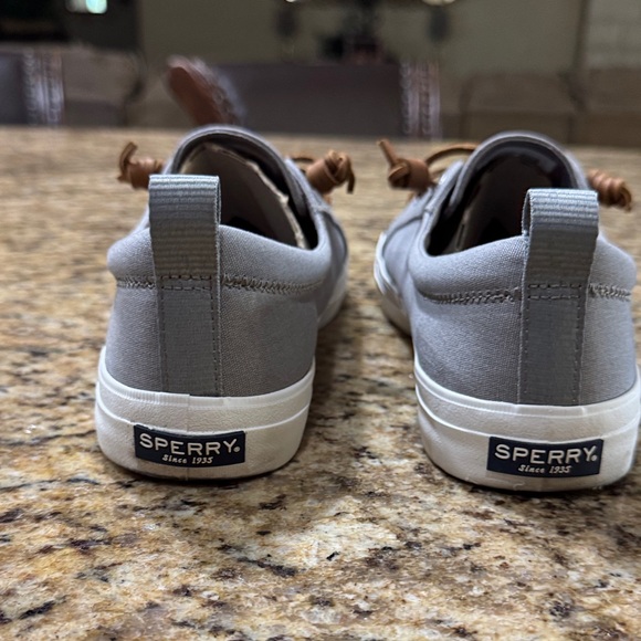 Sperry Men's Gray and Brown Boat Shoes - Picture 4 of 7